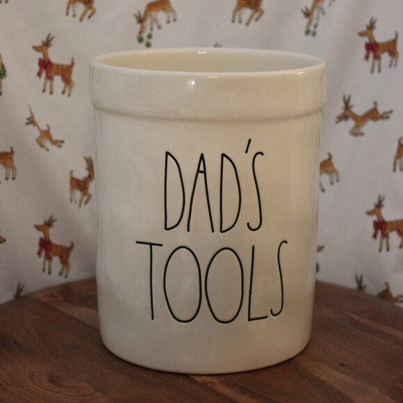 Rae Dunn Other - Rae Dunn Large White “Dad’s Tools” Kitchen Utensil Holder – Ceramic Countertop